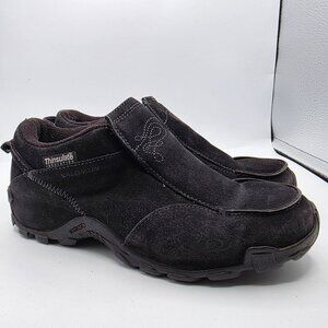 Salomon Womens Size 9.5 Black Suede Clogs Gorpcore Shoes Winter Warm Casual